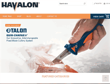 Tablet Screenshot of havalon.com